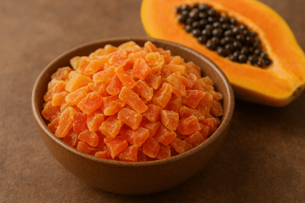 dehydrated papaya
